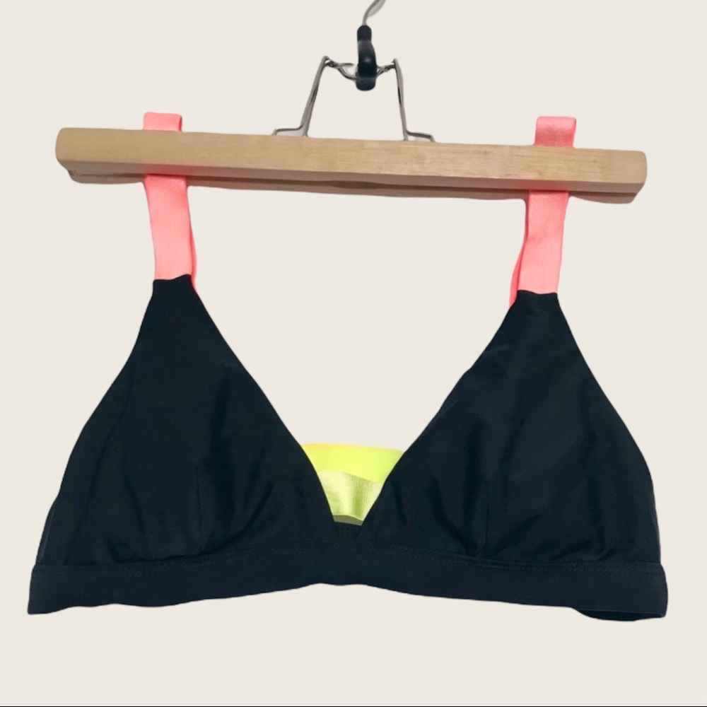 4/$25 Xhilaration strappy neon bikini top